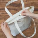 出張バック　Ｌ　（ジッパーあり）　ネイビーブルー　　　の画像（2）