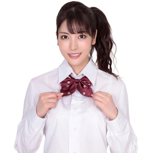 きゅん可愛スクールリボン 紋章花ダークレッド 528 Yen きゅん可愛スクールリボン 紋章花ダークレッド