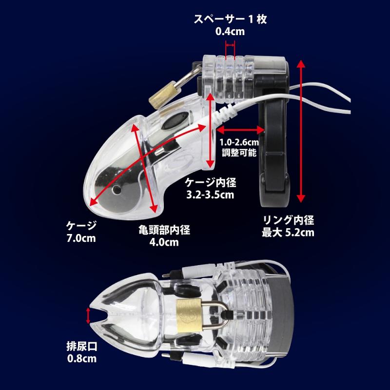 エレクトリックショック チェステティデバイス（ブラック） - SM