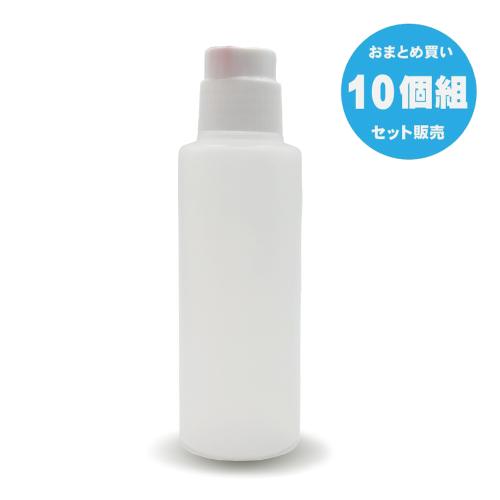 空容器　10個組　100ｍｌ　（赤・プッシュタイプ）