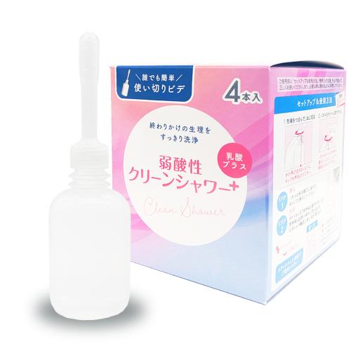 オカモト　弱酸性クリーンシャワー乳酸プラス（4本入）　