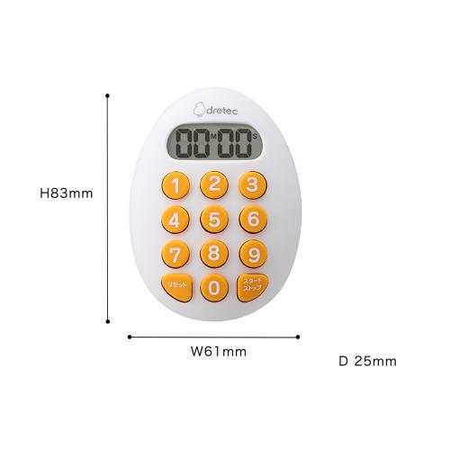 たまご型10キータイマー T-608 1,320 円 たまご型10キータイマー T-608