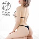 Kanon Works（花音ワークス）　極小ブラ＆ショーツセット　ブラックの画像（2）
