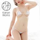 Kanon Works（花音ワークス）　極小ブラ＆ショーツセット　ホワイトの画像（1）