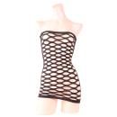 素肌が映えるネットボディコン　ブラックの画像（4）