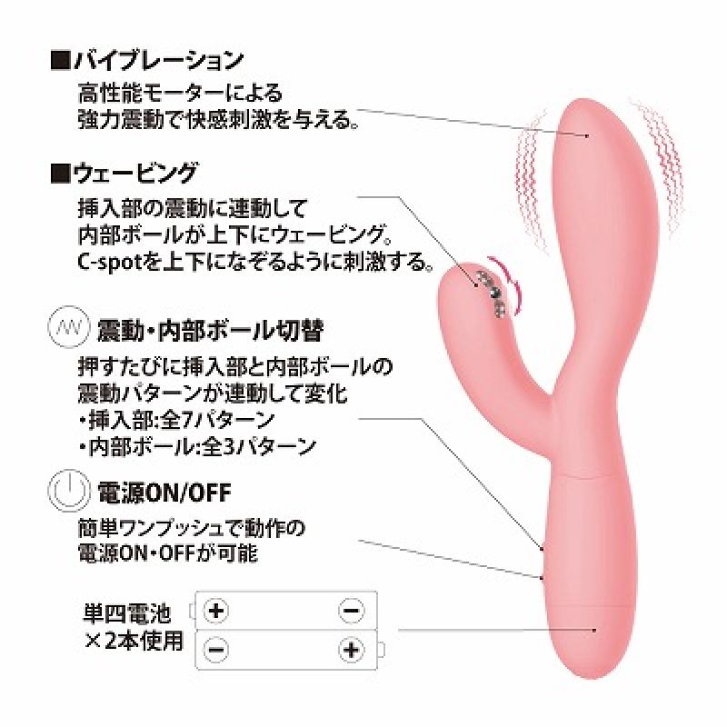 プリティラブ Cスポットウェーブバイブレーター - バイブ