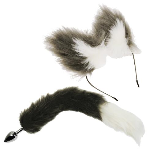 カチューシャ&お尻っぽプラグ(グレーセット) OPEN価格 カチューシャ&お尻っぽプラグ(グレーセット)