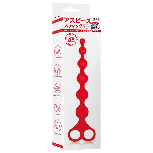 アスビーズスティック(20cm_ストレート 赤) OPEN価格 アスビーズスティック(20cm_ストレート 赤)