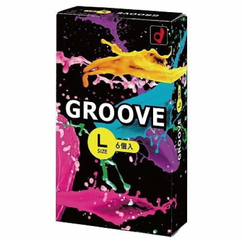 GROOVE(グルーヴ) Lサイズ 6個入 1,100 Yen GROOVE(グルーヴ) Lサイズ 6個入