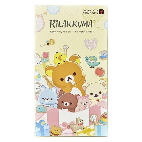 リラックマコンドーム(たっぷりゼリー)10個入 1,100 円 リラックマコンドーム(たっぷりゼリー)10個入