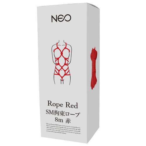 ＮＥＯ　ＳＭ拘束ロープ　日本製（赤）８ｍ
