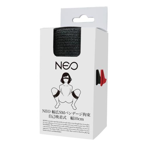NEO 幅広SMバンデージ拘束 自己吸着式 幅10cm 黒 1,320 円 NEO 幅広SMバンデージ拘束 自己吸着式 幅10cm 黒
