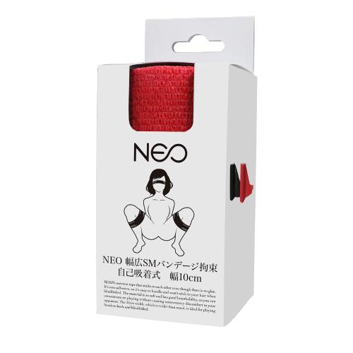 NEO 幅広SMバンデージ拘束 自己吸着式 幅10cm 赤 1,320 円 NEO 幅広SMバンデージ拘束 自己吸着式 幅10cm 赤