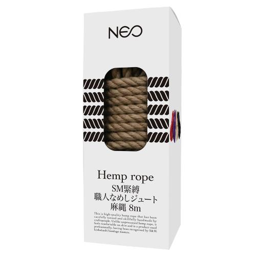 ＮＥＯ　ＳＭ緊縛　職人なめしジュート麻縄　ナチュラル　８ｍ