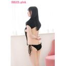 DOLCE.pink オーバーキルニット（レオタード）黒の画像（5）