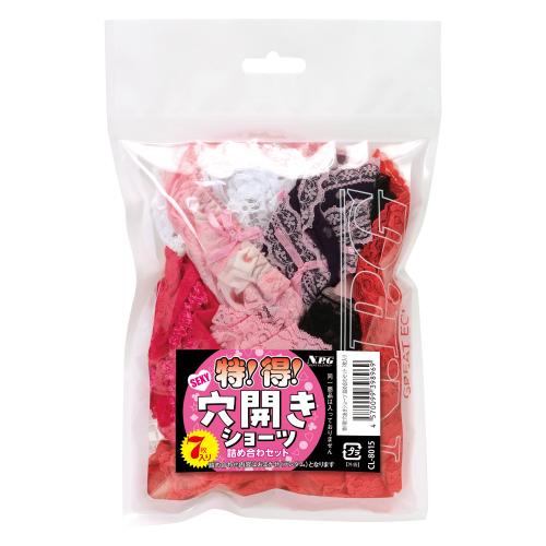 特!得!穴開きショーツ 詰め合わセット 7枚入り OPEN価格 特!得!穴開きショーツ 詰め合わセット 7枚入り