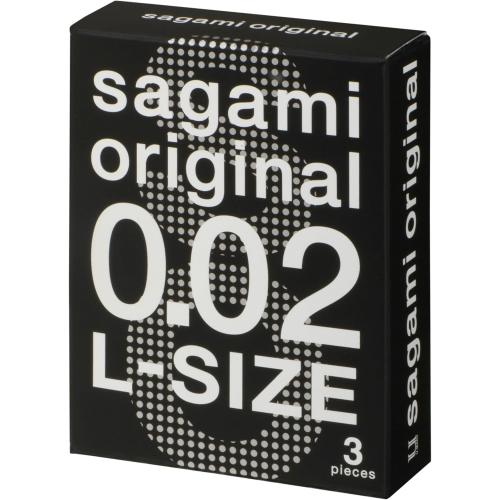 サガミオリジナル0.02(ラージ・3個入) 770 Yen サガミオリジナル0.02(ラージ・3個入)