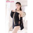 DOLCE.pink オーバーキルニット (モザイクライン) 黒の画像（2）