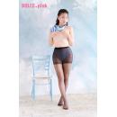 DOLCE.pink 裸スカーフ えちえちCAブルースカーフ 黒パンスト 水色ショーツ付きの画像（6）