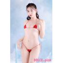 DOLCE.pink 極小ベーシックエナメルマイクロビキニ　赤の画像（1）