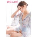 DOLCE.pink 妖艶丈短シースルー　花魁着物　ブルーの画像（5）