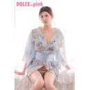 DOLCE.pink 妖艶丈短シースルー　花魁着物　ブルーの画像（8）