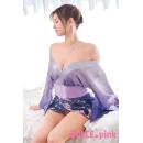 DOLCE.pink 妖艶丈短　花魁着物　紫の画像（1）